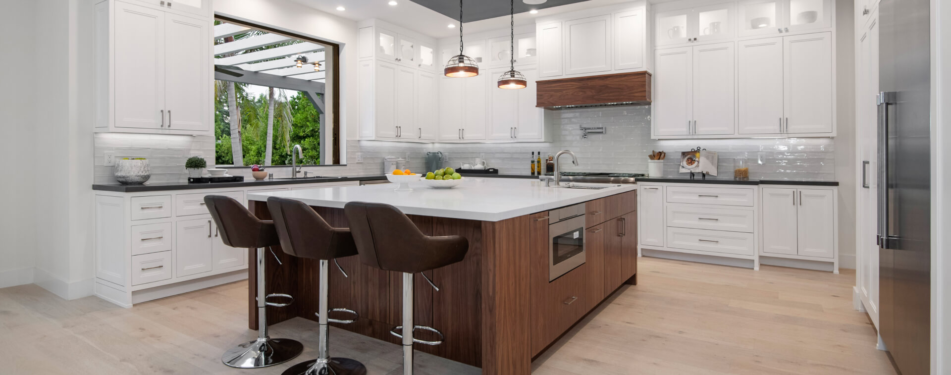 element home solutions kitchen bright kitchen with sleek white cabinets and a central island